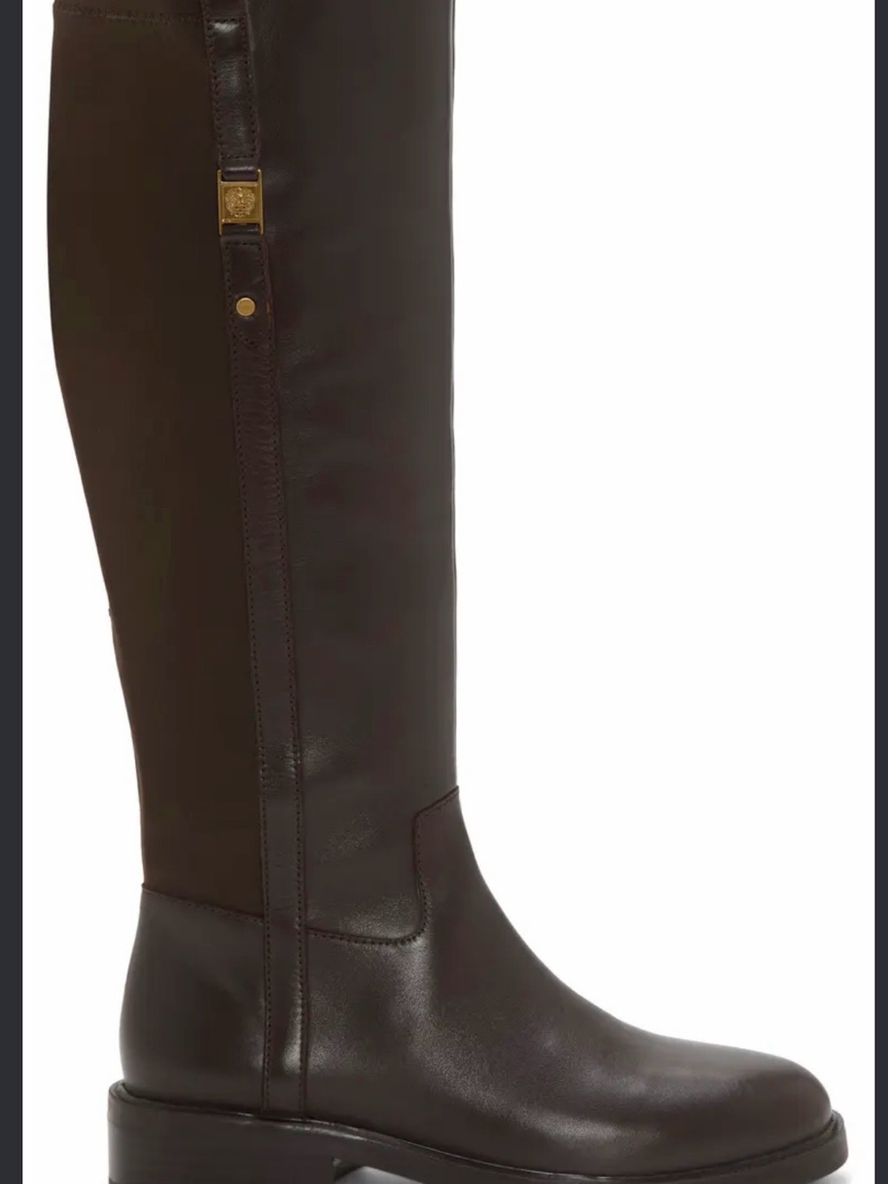 new Vicente Camuto Annota Knee High Women Leather Boots - Dark Brown sz 8